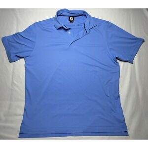 Footjoy Polo Shirt Mens Large‎ Light Blue FJ Golf With North South Patch